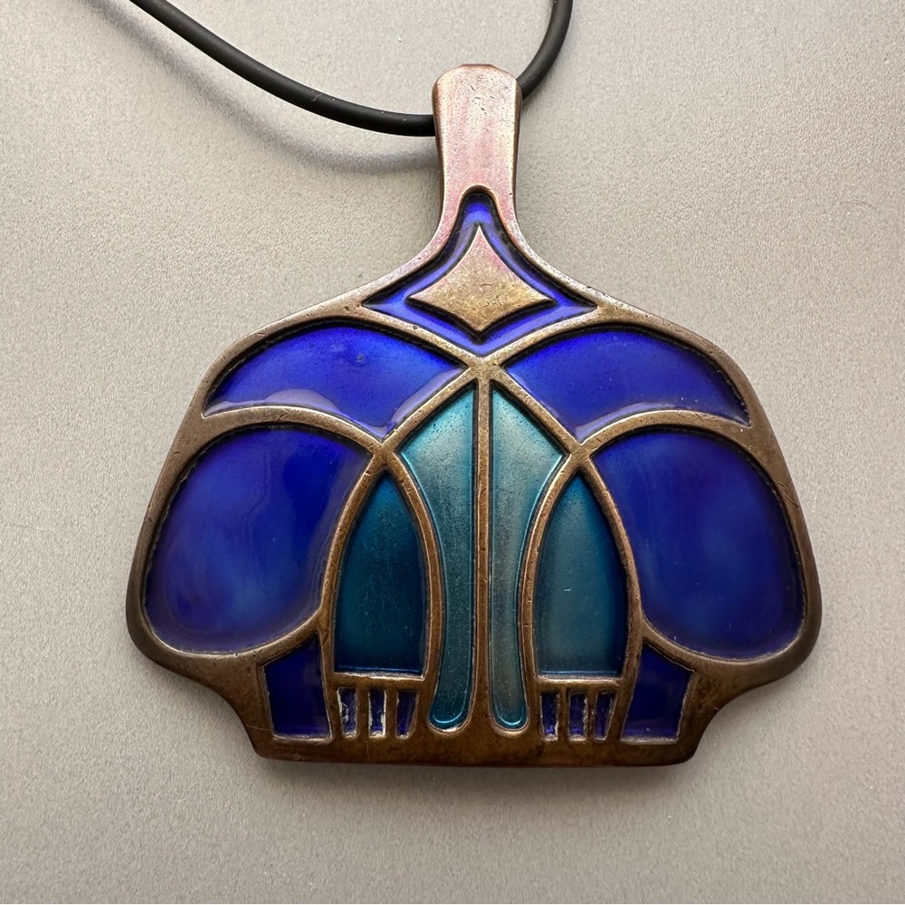 David-Andersen Copper Enamel Pendant